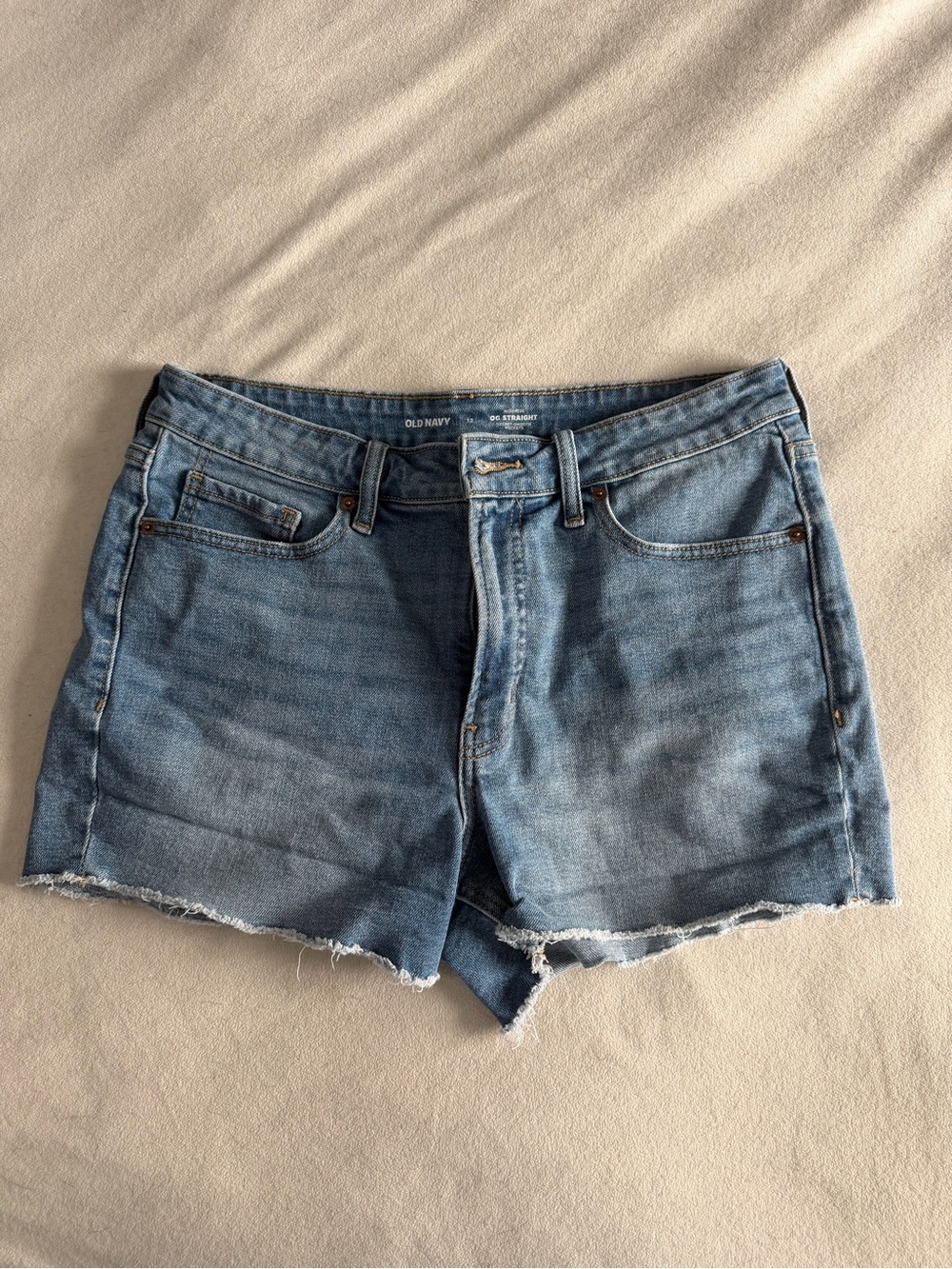 Old Navy Light Blue High Rise Denim Shorts